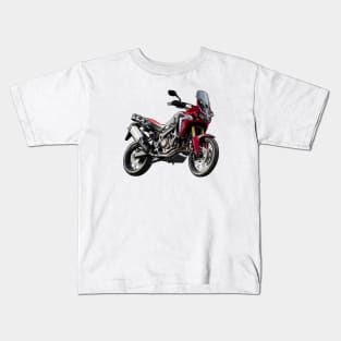 CRF1100L Africa Twin Adventure Bike Illustration Kids T-Shirt